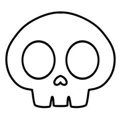 vector skull icon for halloween