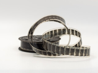 Vintage spool of 16mm film