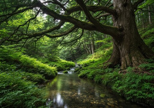 Lush forest stream (2)