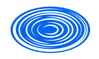 Blue button oval round element design