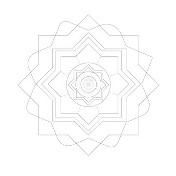 Eslimi, geometric Persian flower concept  2