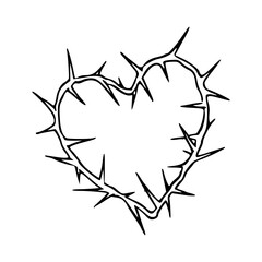 heart of thorns clipart
