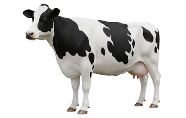 Cow isolated on transparent background.
