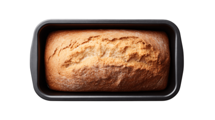 A centered view of loaf pan, white background --ar 16:9