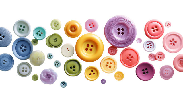 A studio shot of button box, white background --ar 16:9