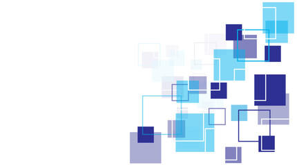Abstract technology modern soft blue square geometric pattern background.