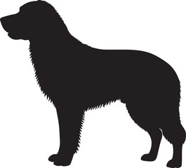  black dog silhouette image white backgrpound.