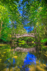 The Orbieu River in French Occitania. Its source is in the Corbières in Aude.
