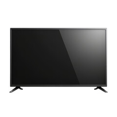 TV 3D Icon with glossy minimal emoji style object, isolated PNG on transparent background