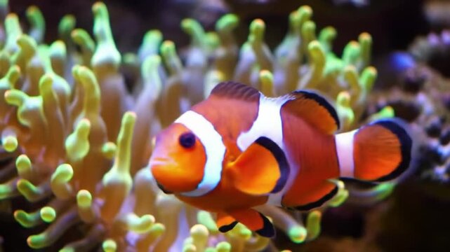 clown fish in aquarium