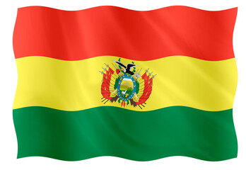 Digital composite. Flag for Bolivia. The 6th of August is Bolivia Independence dayflag, symbol, nation, national, country, countries, bandera, Bolivian