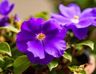 Obraz premium Close-up vibrant purple flowers