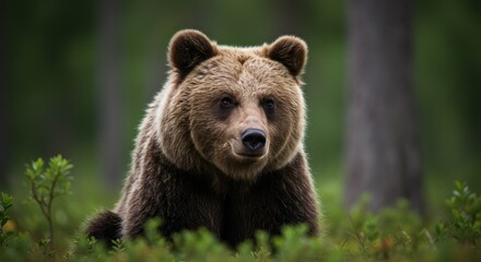 Fototapeta premium Bear in forest