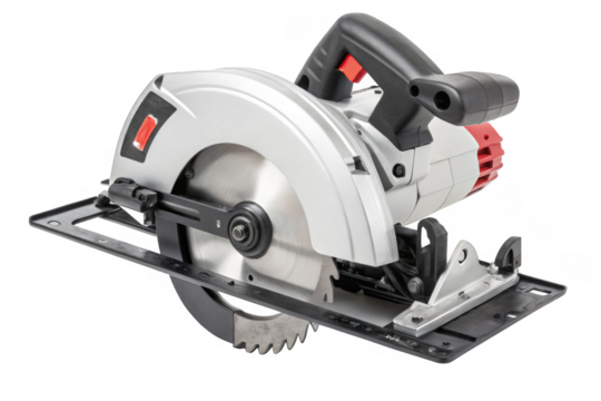 Circular Saw isolated on a transparent background.