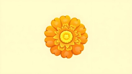 yellow flower backgroundorange flower on a yellow background