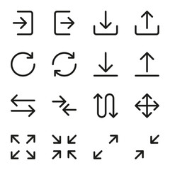 Black Marketing Icon collection vector illustration mega icons