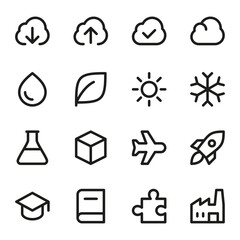 Black Marketing Icon collection vector illustration mega icons