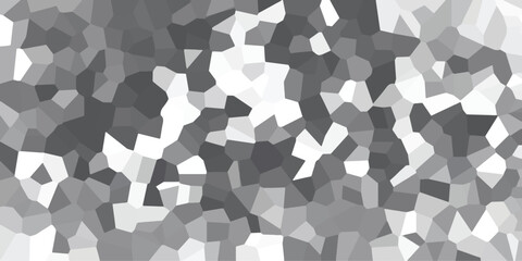 Abstract geometric mosaic pattern in shades of gray a modern design with a stained glass or cellular aesthetic suitable for various creative projects and backgrounds.
