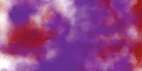 Abstract watercolor background in rich purple and red hues with soft textured blending