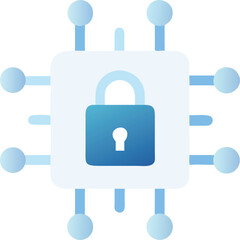 lock icon on internet button password 3d close business technology