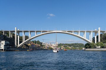Ponte da Arrabida Bridge in Porto, Portugal