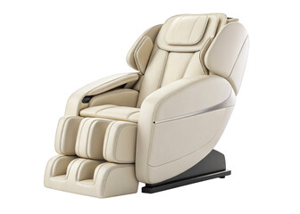 Naklejka premium Massage chair isolated on a transparent background.