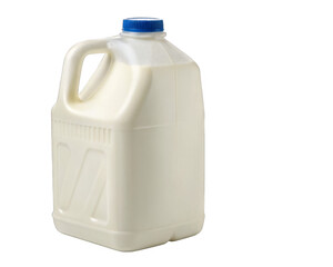 Gallon of milk isolated on a transparent background.