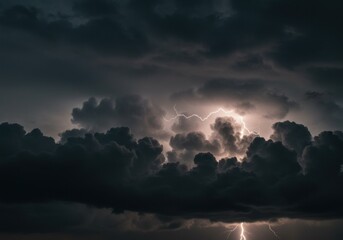 Stormy Clouds with Lightning
