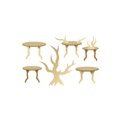 different driftwood table set   