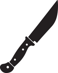 knife icon new ideas in silhouette white background.