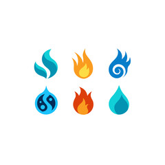 different water fire fusion spell set  