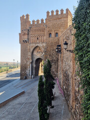 Puerta del Sol, a monument in Toledo, Spain