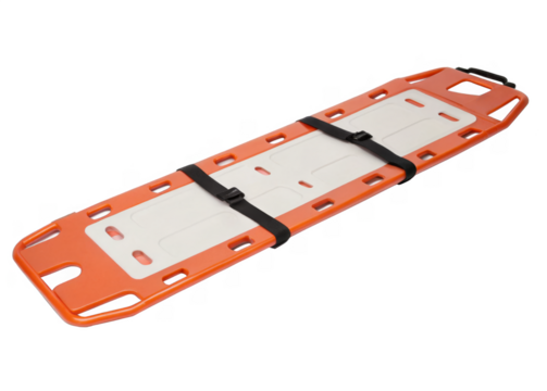 Spine board isolated on a transparent background.	