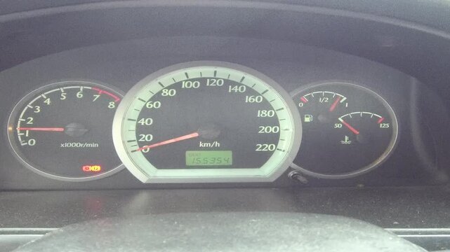 speedometer on a speedometer
