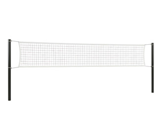 Volleyball net for sports and recreation isolated on transparent background
