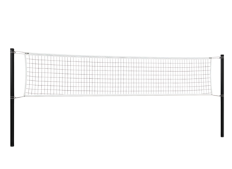 Volleyball net for sports and recreation isolated on transparent background