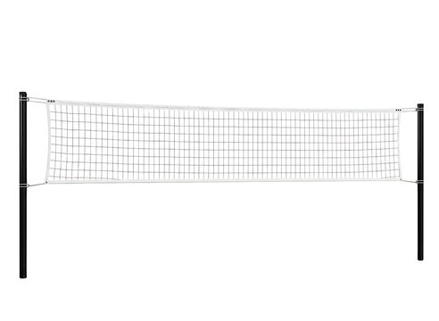 Volleyball net for sports and recreation isolated on transparent background