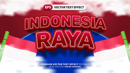 Indonesia Raya Text Effect