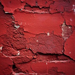 Cracked red brick wall texture