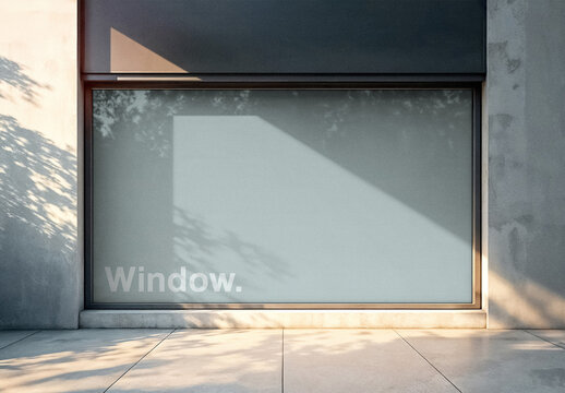 Window Billboard Mockup
