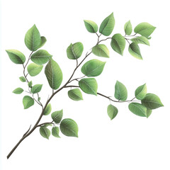 Fototapeta premium a branch with leaves