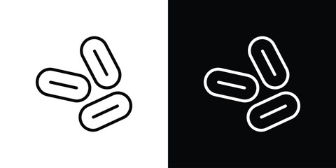 Fototapeta premium Yeast icon graphic, editable stroke. Suitable for website design, logo, app, template, and ui ux.