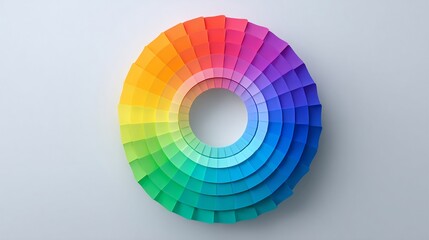 Fototapeta premium Ruota Cromatica Tridimensionale: Illustrazione Vettoriale
