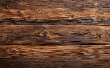 Naklejka premium Rustic Brown Wooden Texture with Natural Grain