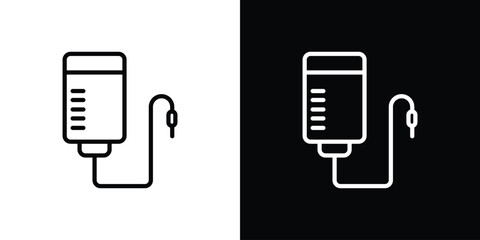 Infusion icon graphic, editable stroke. Suitable for website design, logo, app, template, and ui ux.