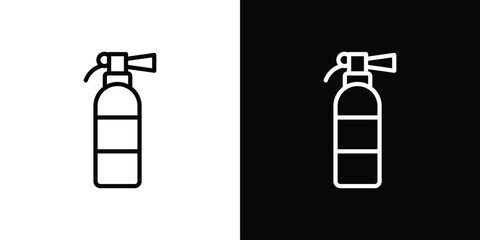 Fire extinguisher icon graphic, editable stroke. Suitable for website design, logo, app, template, and ui ux.