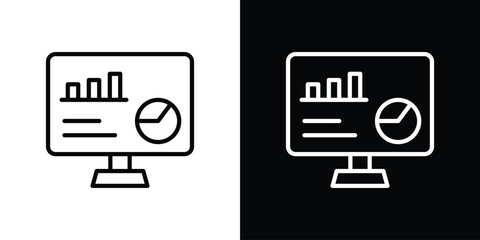 Admin Dashboard icon graphic, editable stroke. Suitable for website design, logo, app, template, and ui ux.