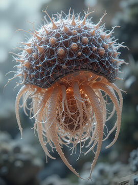 3d rendered medically accurate illustration of an echinococcus granulosus
