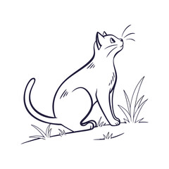 simple animal silhouette illustrate an animal for vector art