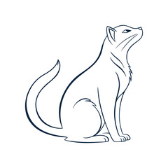 simple animal silhouette illustrate an animal for vector art